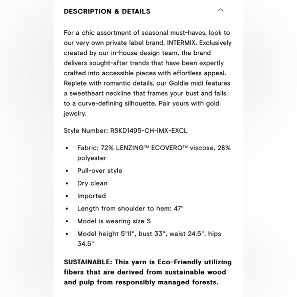 Intermix Goldie Ribbed Knit Dress - Picture 7 of 9